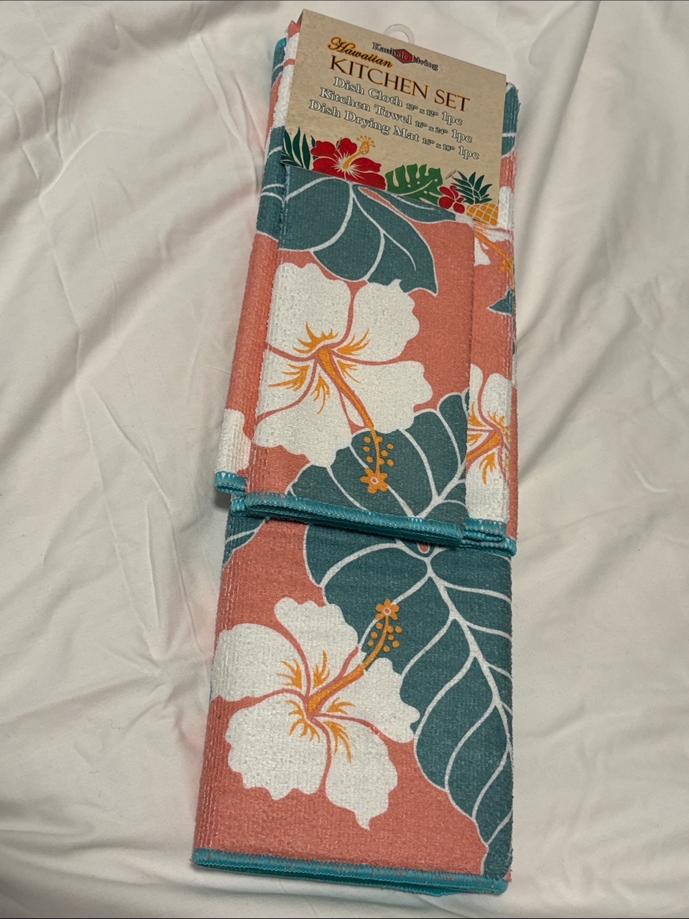 NWT Kauhale Living Hawaiian Kitchen Set 3 Pc Set - Picture 2 of 4
